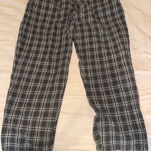 Cherokee Men's Dark Plaid Sweatpants